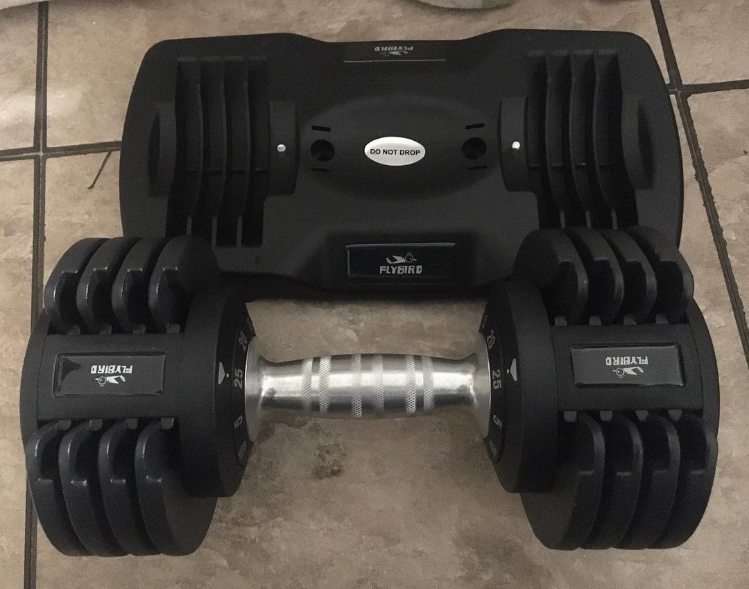 Flybird adjustable dumbbells