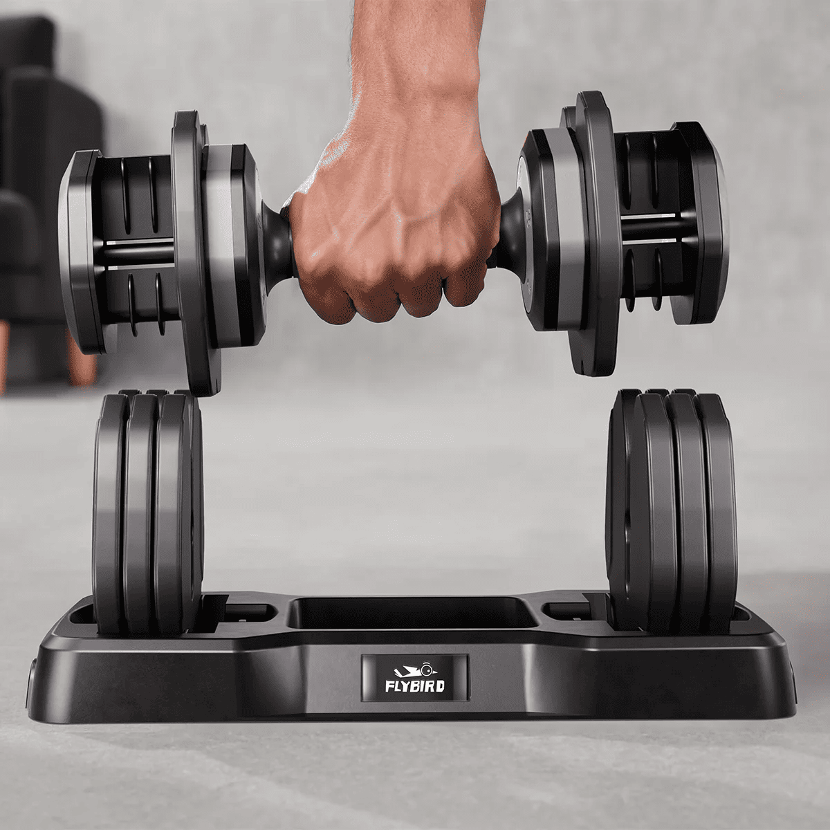 25lbs adjustable dumbbell workout