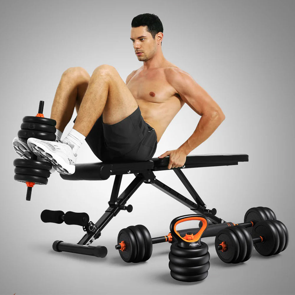 FLYBIRD 4 in 1 Adjustable Dumbbell Kettlebell Weight Set