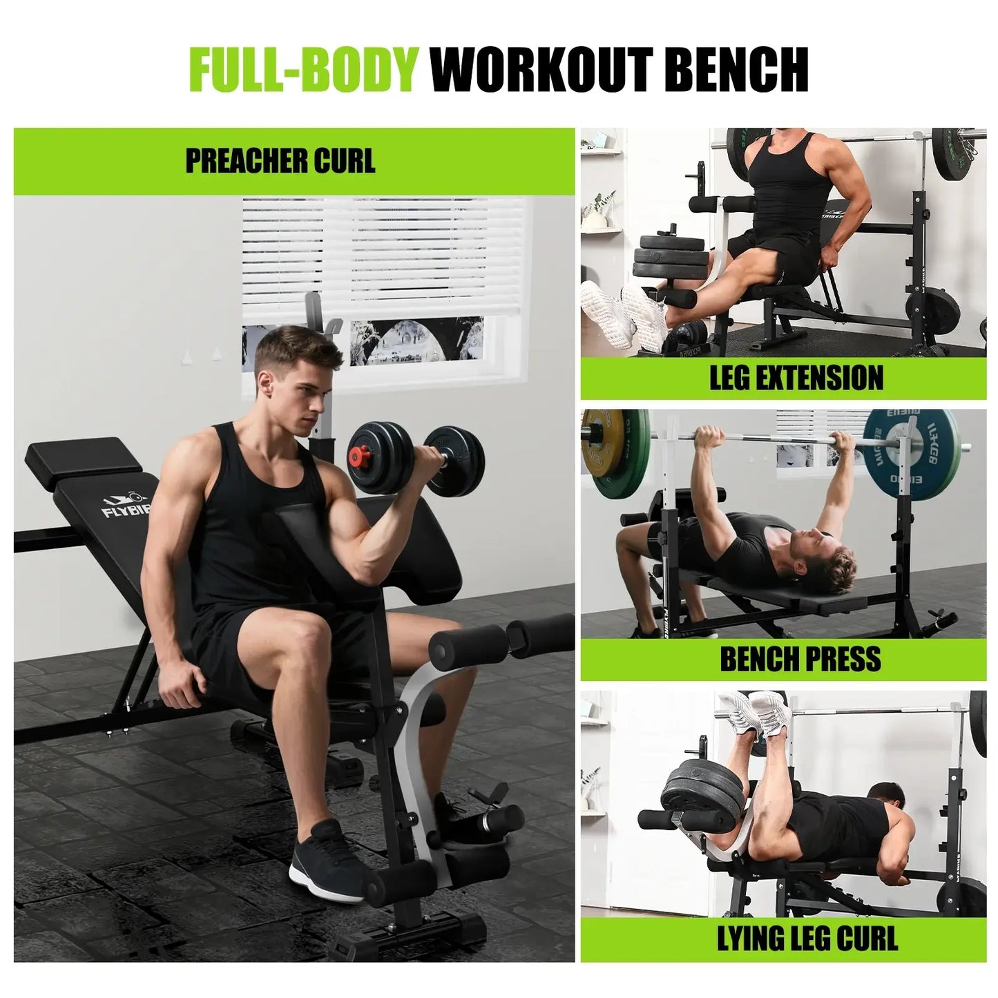 Flybird Adjustable Olympic Weight Bench