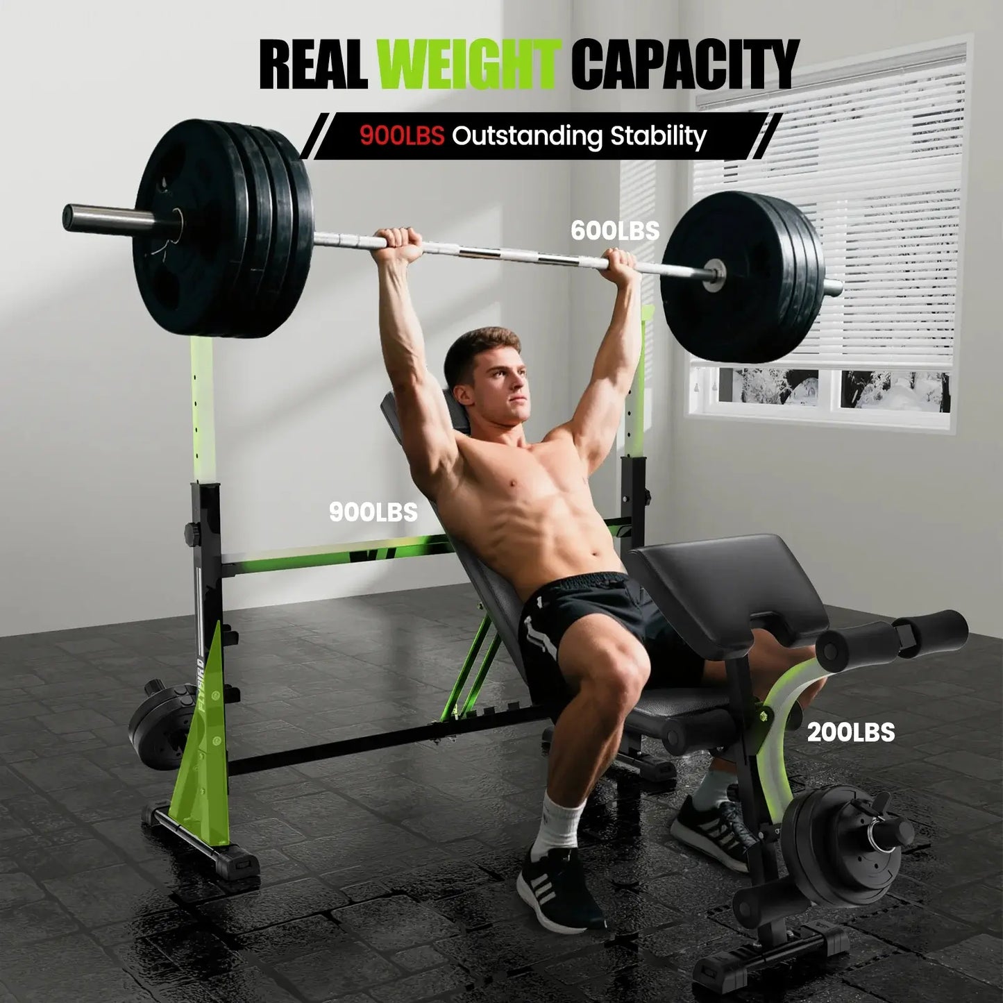 Flybird Adjustable Olympic Weight Bench