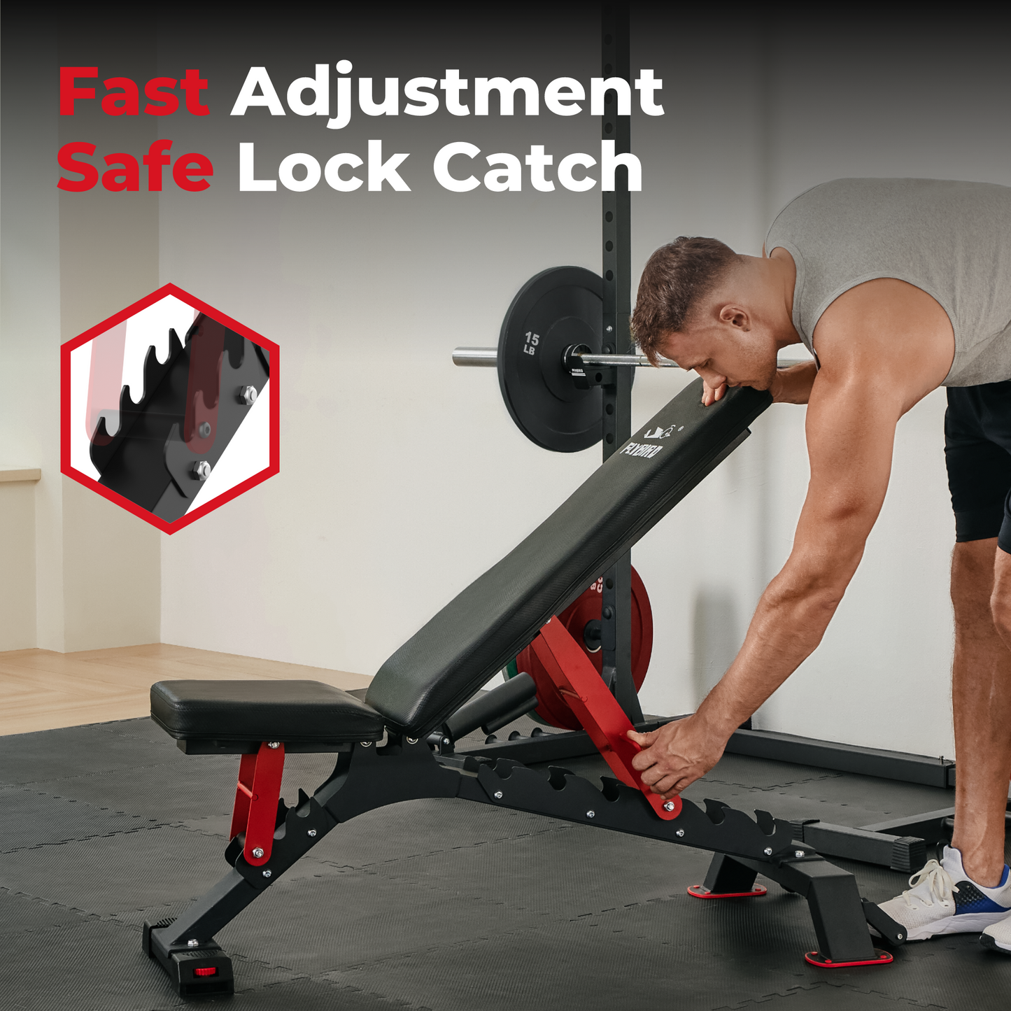 FLYBIRD Heavy Duty Pro Weight Bench