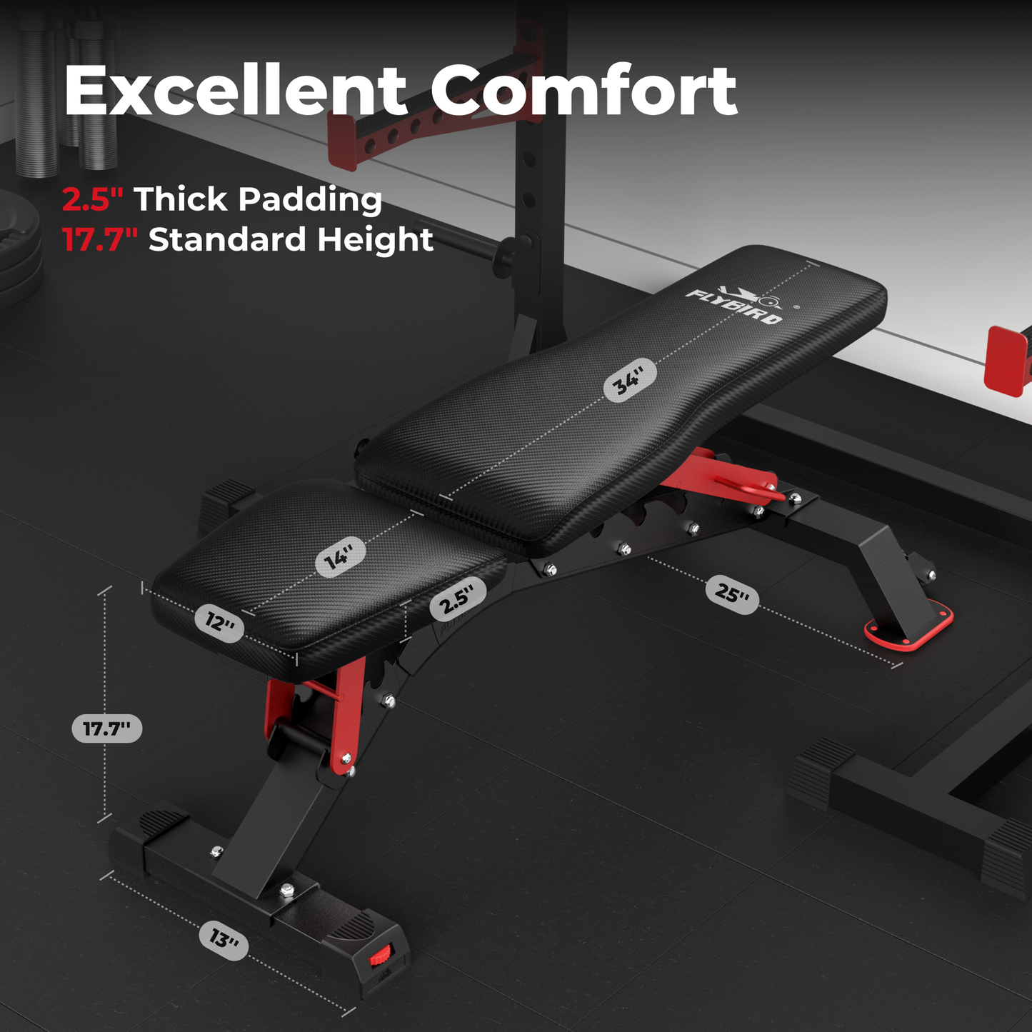FLYBIRD Heavy Duty Pro Weight Bench