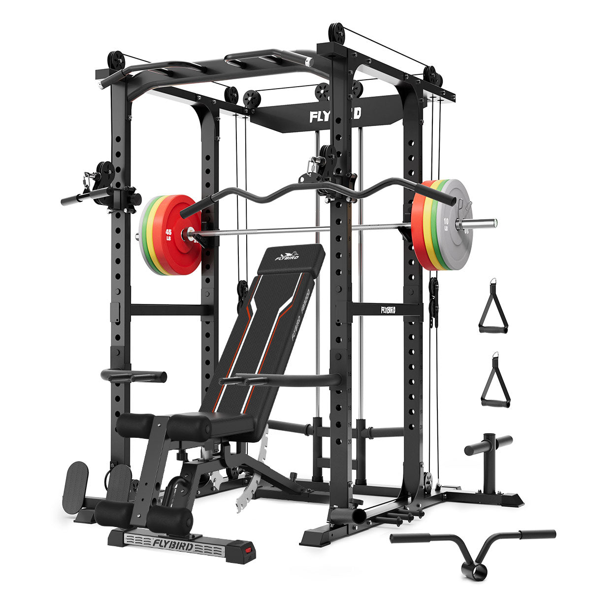 Flybird Power Rack Set For Limited Gym Space