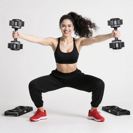 FLYBIRD Quick Adjustable Dumbbell Weight Set  | 25LBS