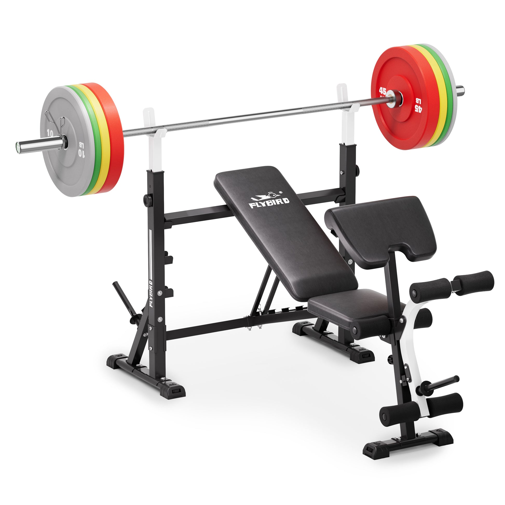 Fitness Bench Bar And Weights Set York Barbell Weight Lifting