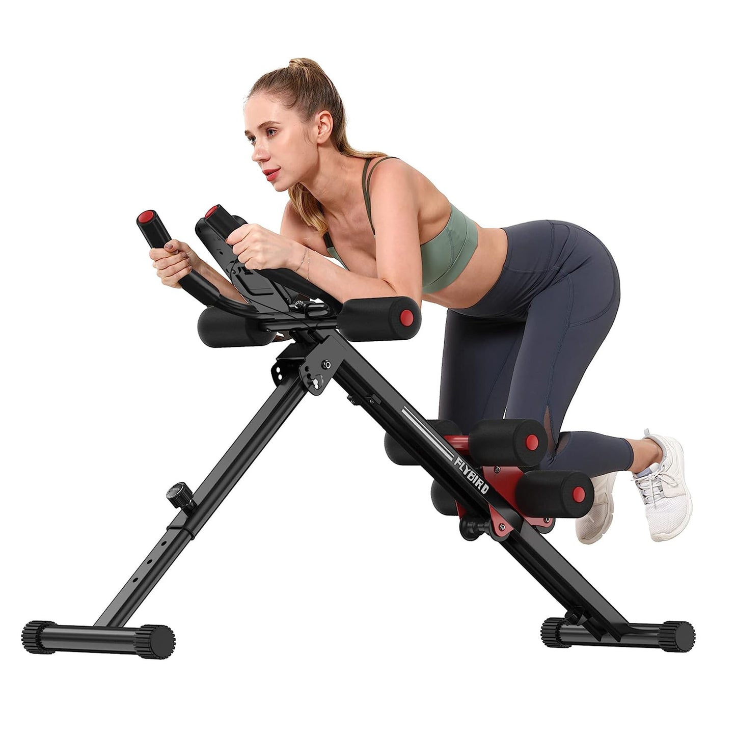 Multi-Workout Ab Machine Foldable Abdominal Cruncher Sit Up Bench