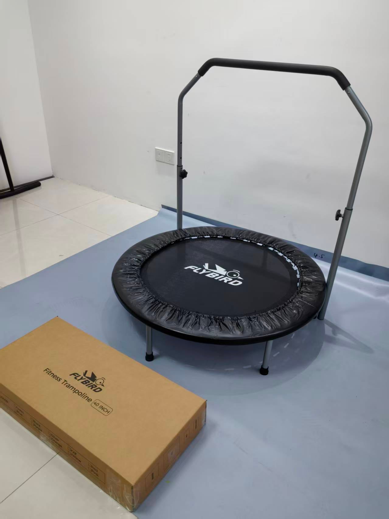 FLYBIRD Foldable Trampoline with Safety Pad, Perfect for Home Use, Kids and Adults