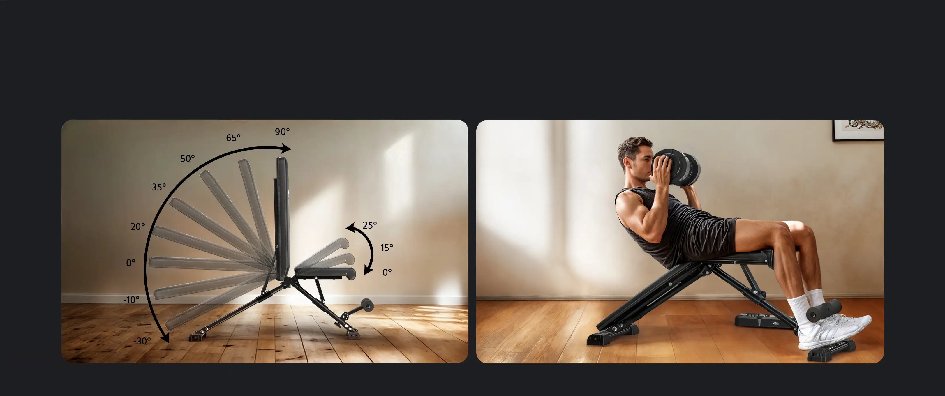 8 adjustable angle target all muscle, fully adjustable benches