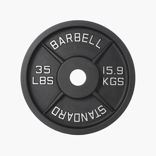 Flybird Olympic Weight Plates Cast Iron 2-Inch | 35LBS| 1 Piece