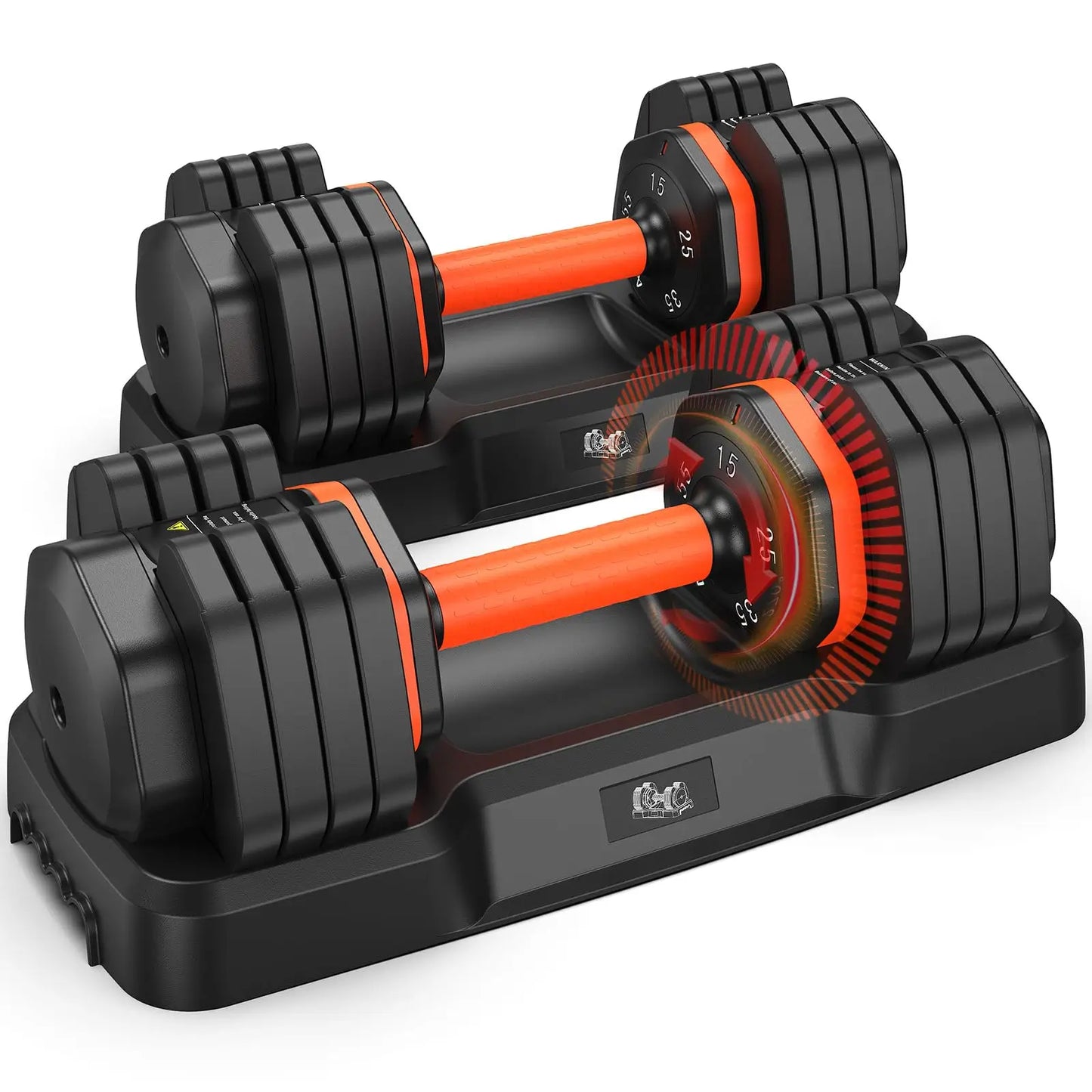 FLYBIRD 55Lbs Adjustable Dumbbell Pair