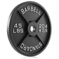 Flybird Olympic Weight Plates Cast Iron 2-Inch | 45LBS| 1 Piece