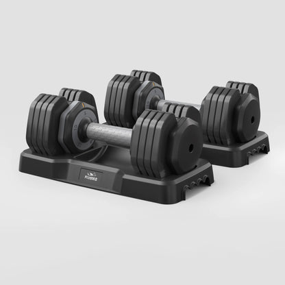 FLYBIRD Quick Adjustable Dumbbell Weight Set  | 25LBS