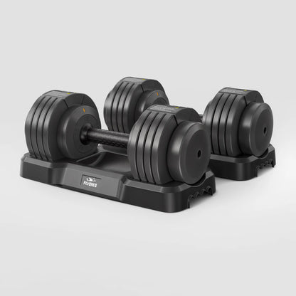 FLYBIRD Adjustable Dumbbells 55 LBS (1 pair) (2023 New Version)