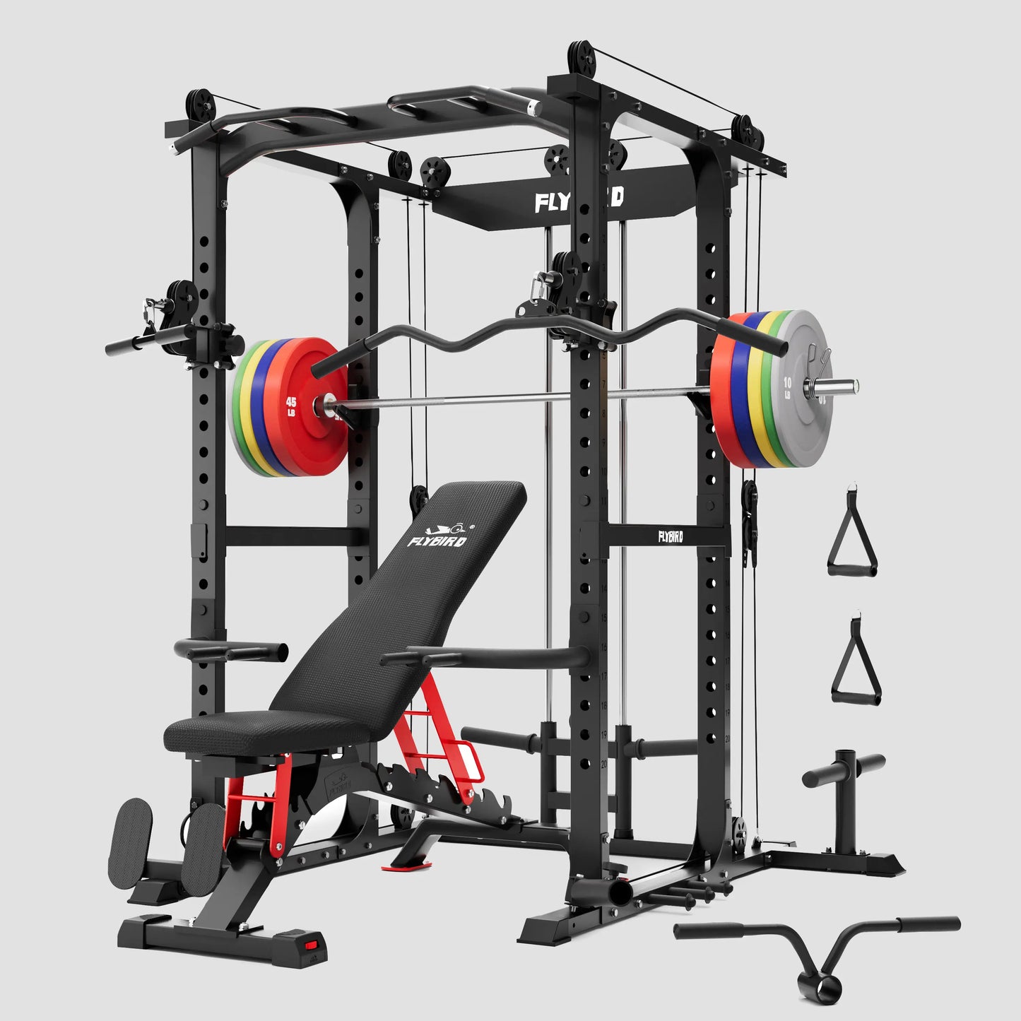 Bench press with pulley sale