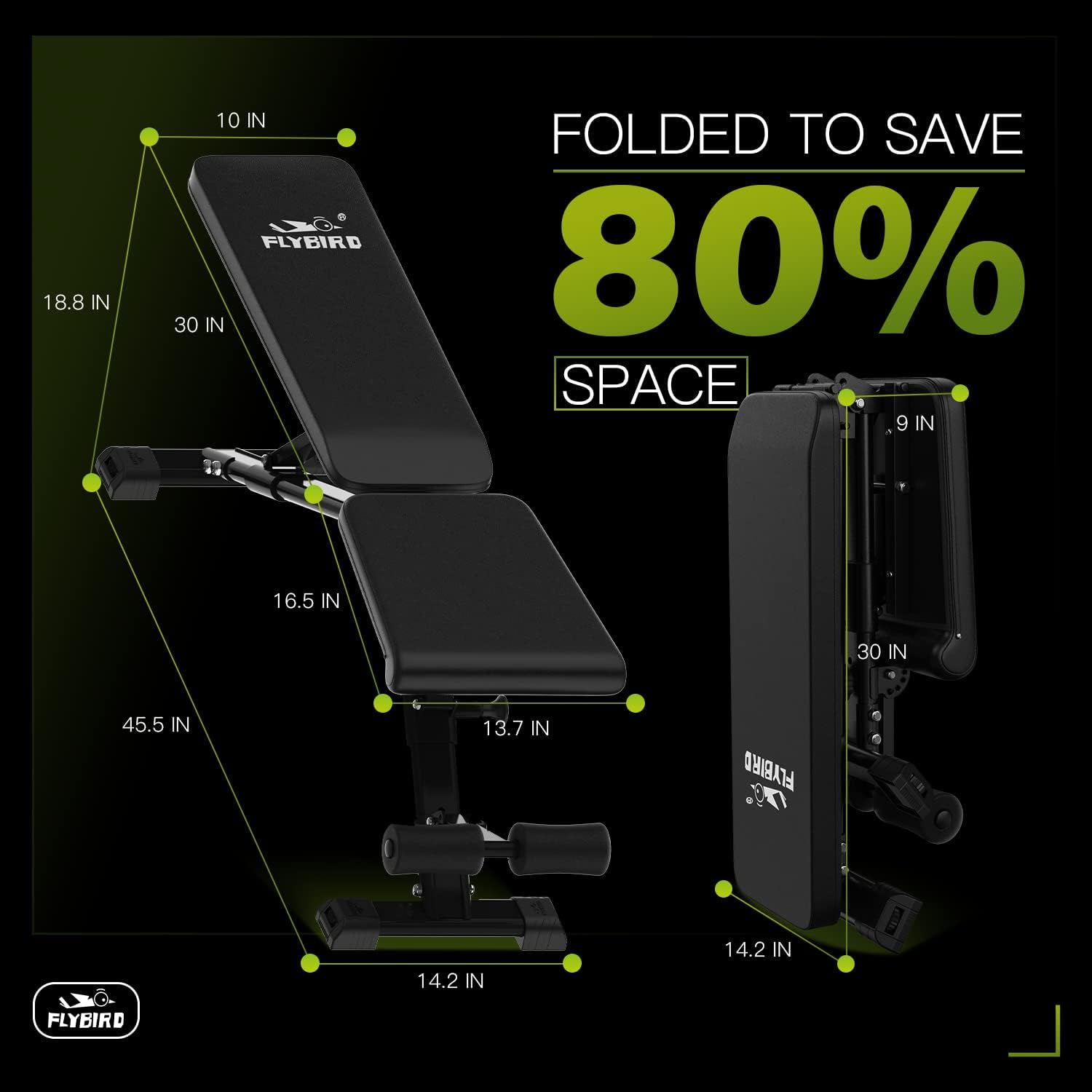 Weight discount bench height