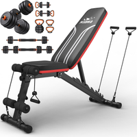 Flybird Adjustable Weight Bench With Bands FB Lite