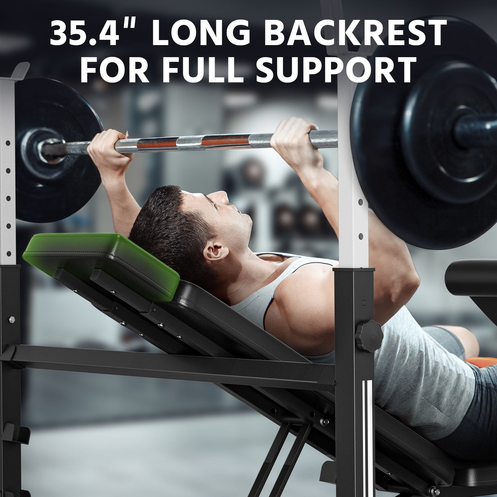 Adjustable Olympic Weight Bench for Full-body Workout and Strength ... Adjustable Olympic Weight Bench for Full-body Workout and Strength ...