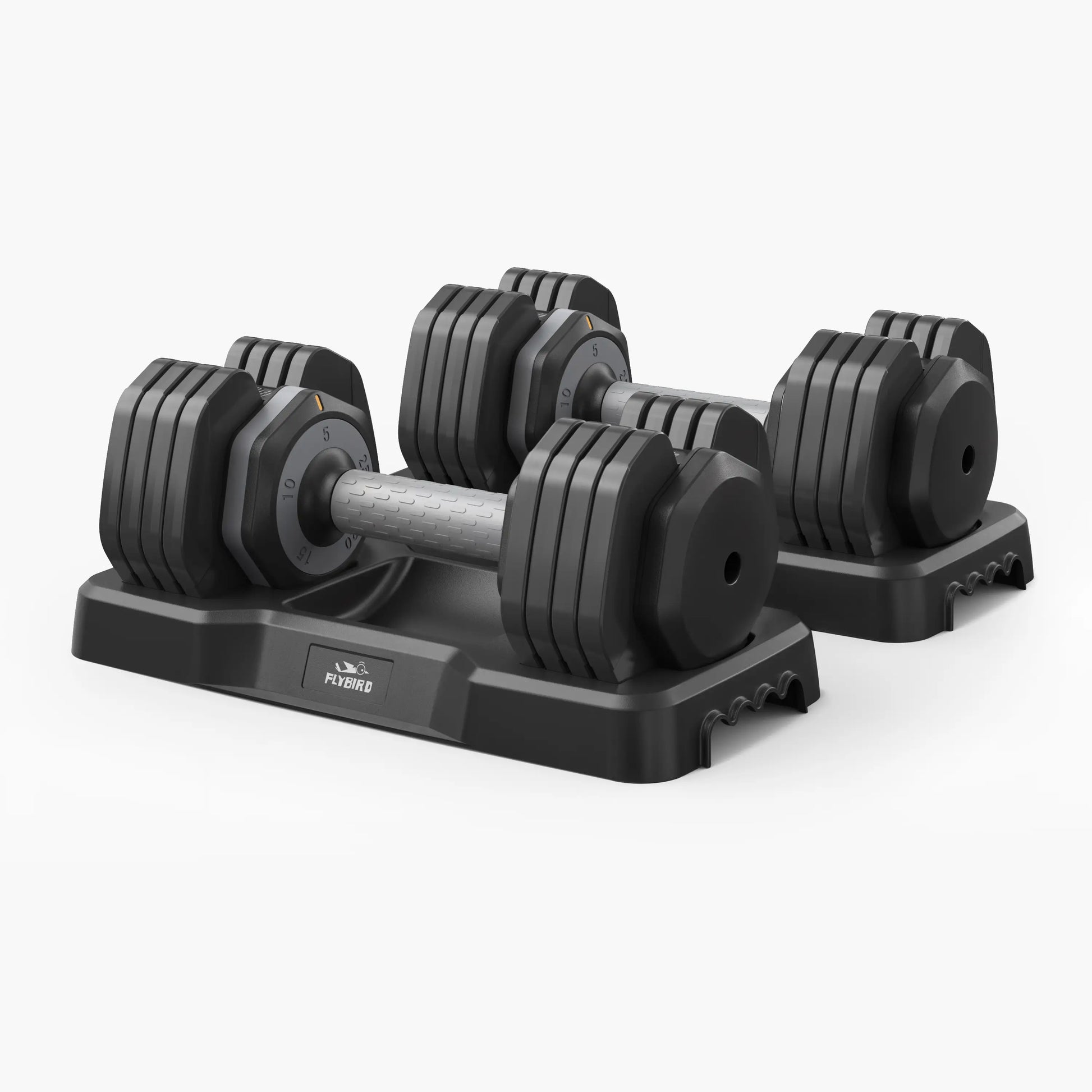 25 lb Adjustable Dumbbell Set Flybird Fitness