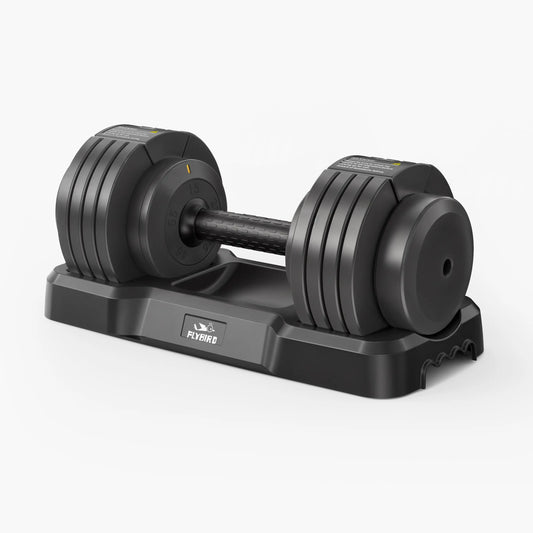 FLYBIRD Adjustable Dumbbell 55 LBS (1 piece) (2023 New Version)