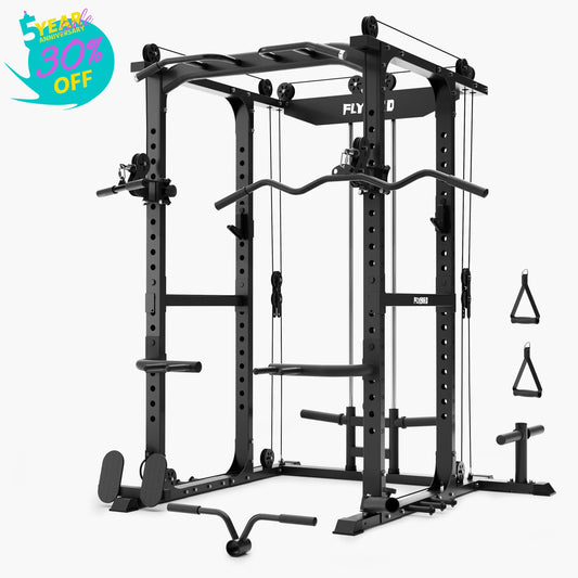 Flybird All-In-One Power Rack with Pulley System
