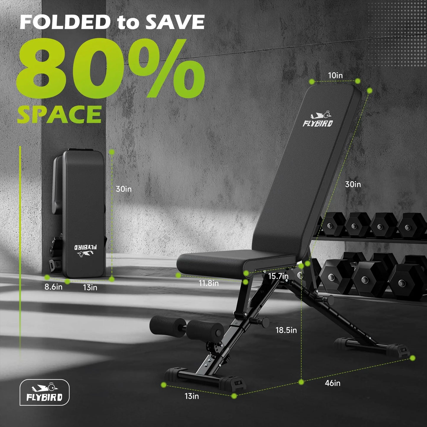 Adjustable Workout Bench | Dumbbell Workout Bench | Flybird Fitness