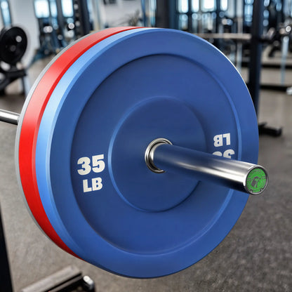 Flybird Classic Color Olympic Bumper Plates 35LB（1 Piece）