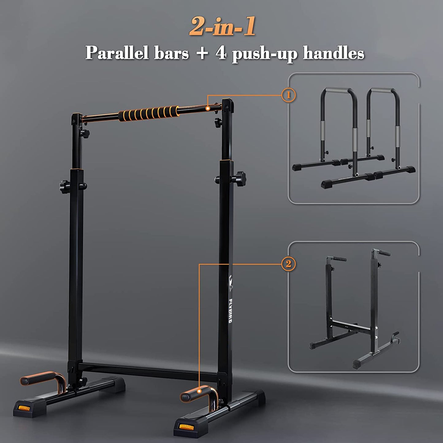 Flybird Adjustable Dip Bar