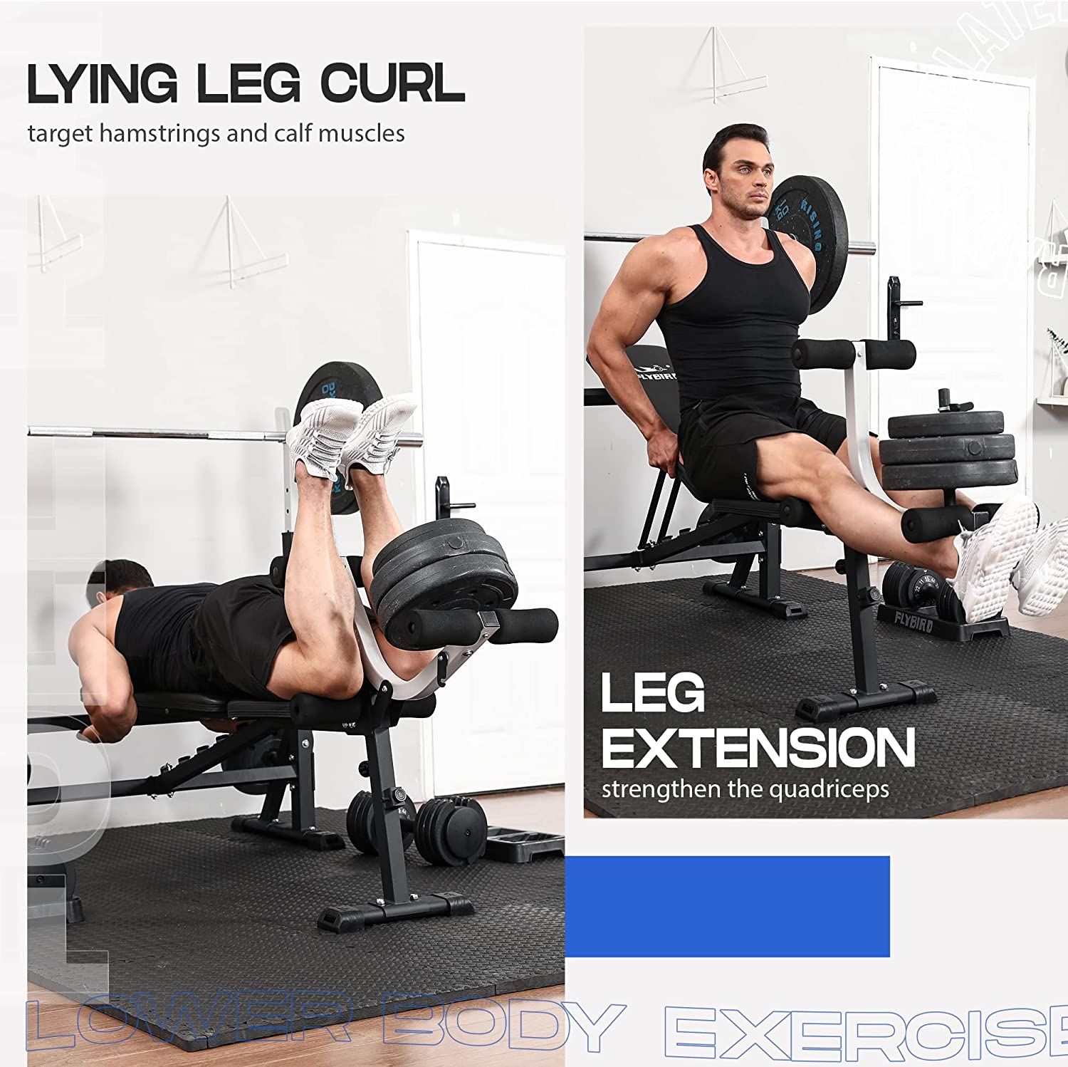 Weight bench with arm curl online pad