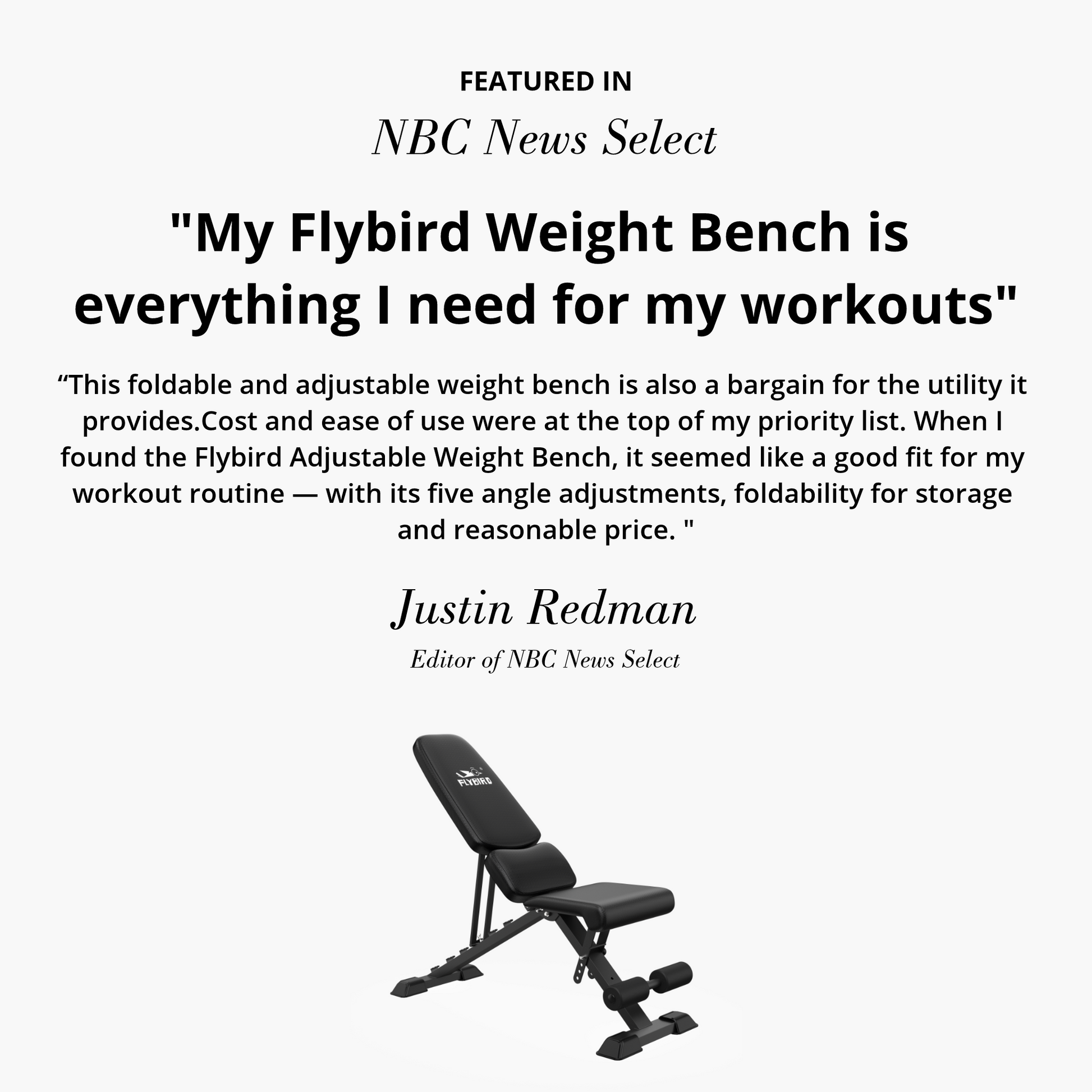 NBC News Select Weight bench